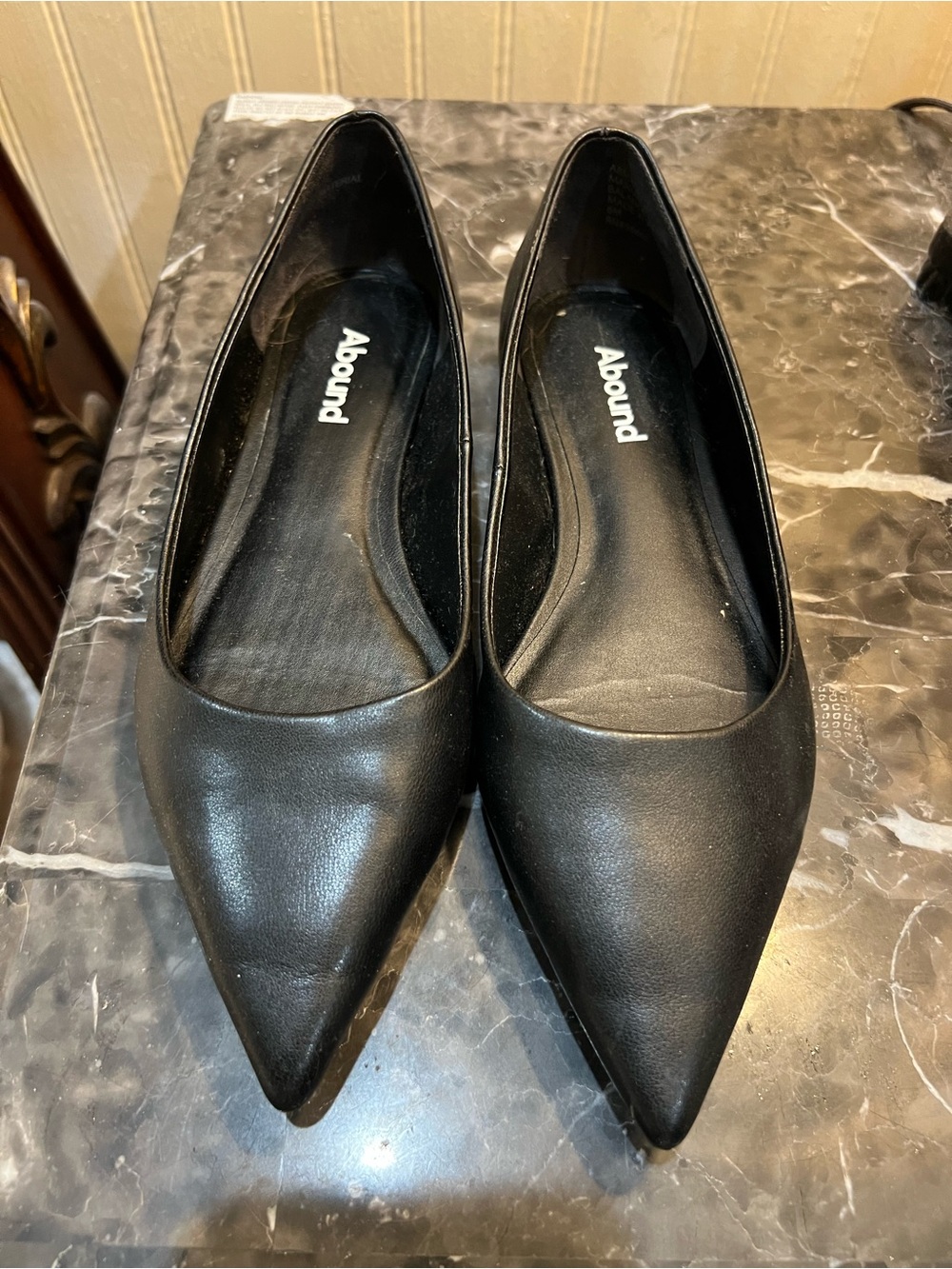 Abound Women's Black Pointed Toe Flats